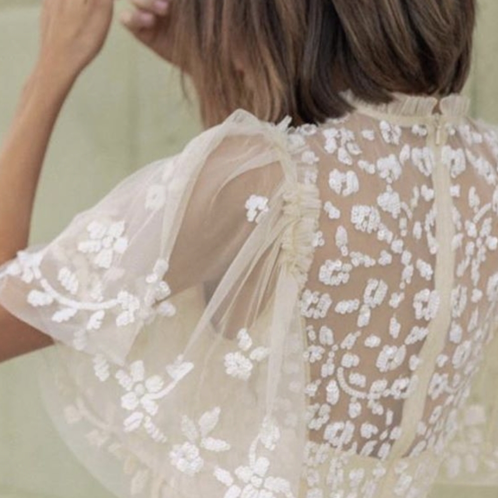 Needle & Thread Cream Mini Dress - Picture 7 of 11